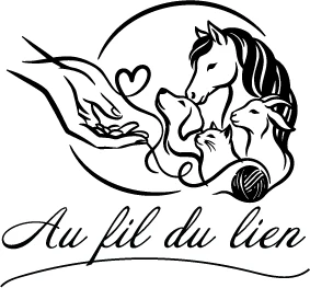 Logo Au fil du lien, communicante animalière