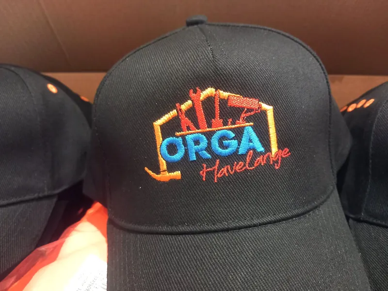 Casquettes noires brodées ORGA Havelange